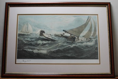 THE LEEWARD MARK after Charles Napier Hemy - LARGE Framed Limited Edition Print
