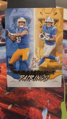 2025 Topps Signature Class Paramount Pairings Justin Herbert & McConkey #PP-10
