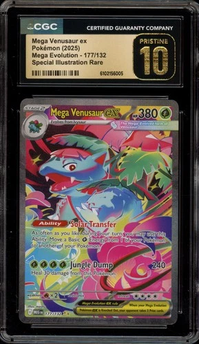 Pokemon Mega Venusaur ex Mega Evolution SIR #177 CGC 10 Pristine
