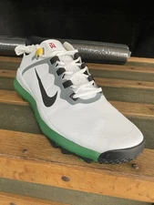 Nike Tiger Woods TW '13 Retro Masters Golf Shoes Size 10, White/Pine Green/Black