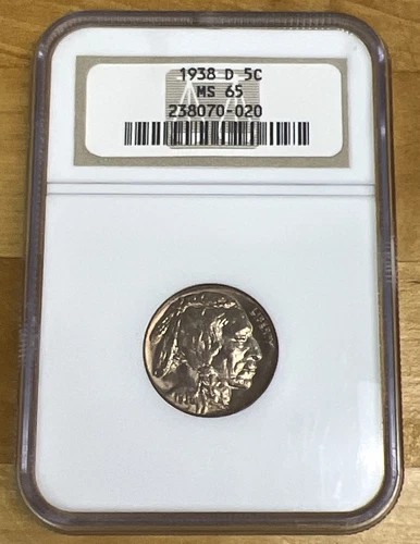 1938-D Buffalo Nickel NGC MS65
