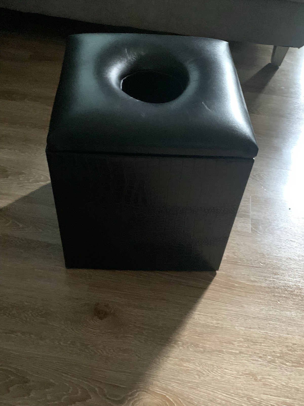 Vaginal Yoni V-Steam HandmadeWooden Chair with Leather Seat Women Cleanse Detox.