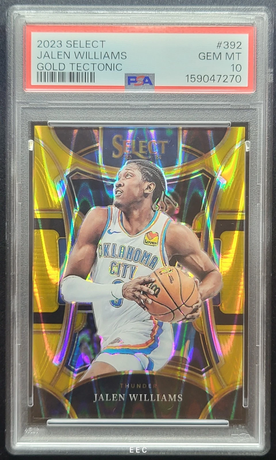 2023 PANINI SELECT 392 JALEN WILLIAMS GOLD TECTONIC SP /10