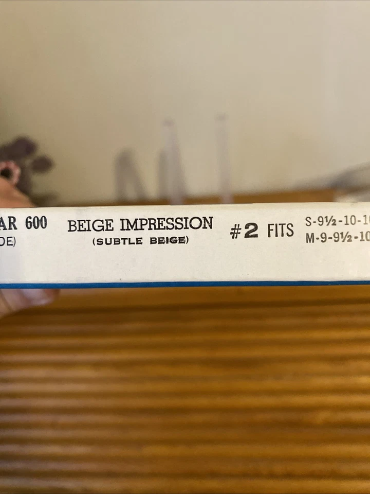 Medias Berkshire Vintage Beige Impresión Talla 9-9 1/2 M Demi Toe Foto 4 de 4