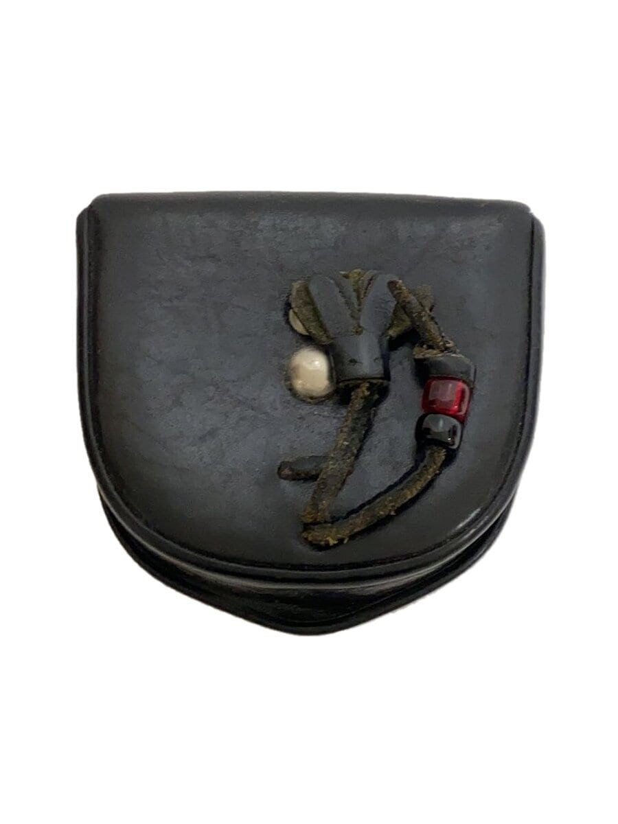 【希少】black means LEATHER COIN CASE Brain Dead x blackmeans Coin Pouch - Black