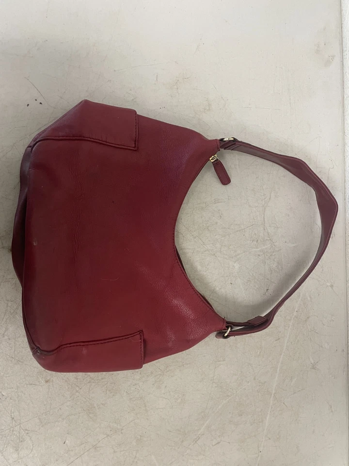 St Johns Mujer Rojo Cuero Genuino Ajustable Bolso de hombro con correa multi bolsillo Foto 2 de 4