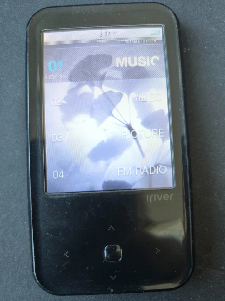 Iriver S100 8GB MP3 e FLAC player sem perdas parcialmente defeito de tela - Imagem 3 de 4