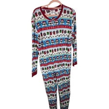Buc-Ees Store Christmas One Piece Unionsuit Pajamas New size medium Nwt gift