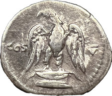 ANCIENT ROMAN SILVER DENARIUS - TITUS AS CAESAR, 69-79 AD, ROME.