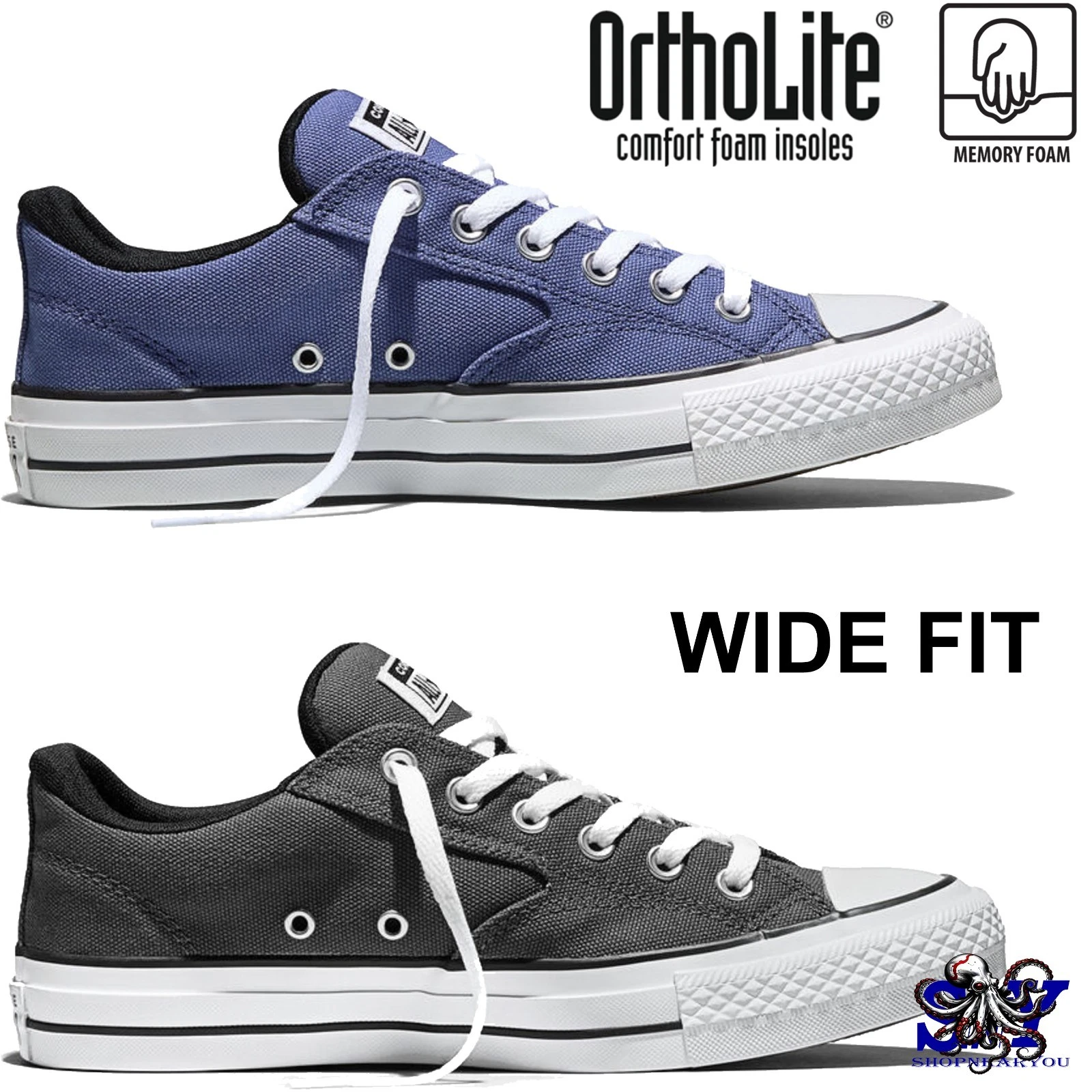 CONVERSE Chuck Taylor All Star Malden Street Low Top WIDE WIDTH Men's Shoes NEW