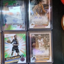 Topps Chrome G League 2023-24 Basketball Autographed Serial Numbered Cards Lot