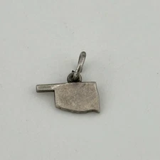 Vintage James Avery Retired Oklahoma State Charm OSU OU Sterling Silver