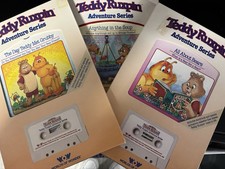 Vintage Teddy Ruxpin Storybook And Cassette Adventure Series Set If Three