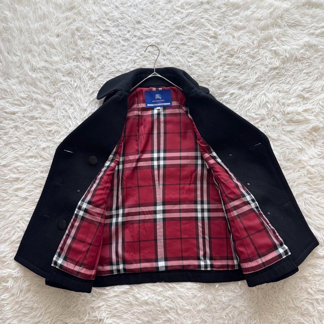 Burberry Blue Label Pea Coat Gold Buttons Asian fit 36 us size XS