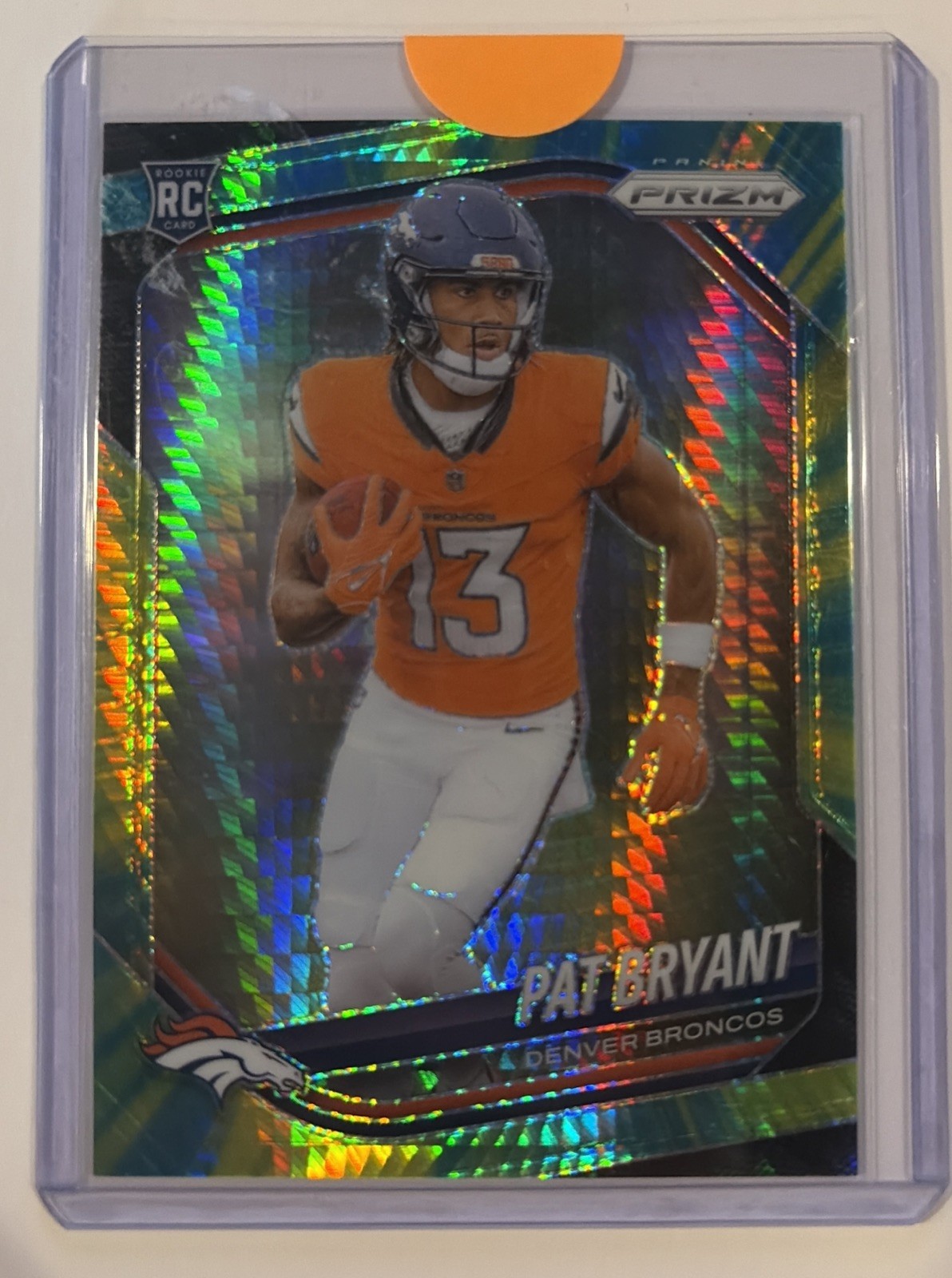 2025 Panini Prizm Rookies Pat Bryant #366 Green Hyper /200 Broncos