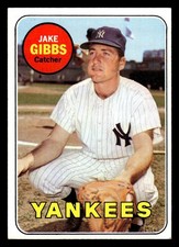 1969 Topps #401 Jake Gibbs - VGEX-EX *TedsCardShack*