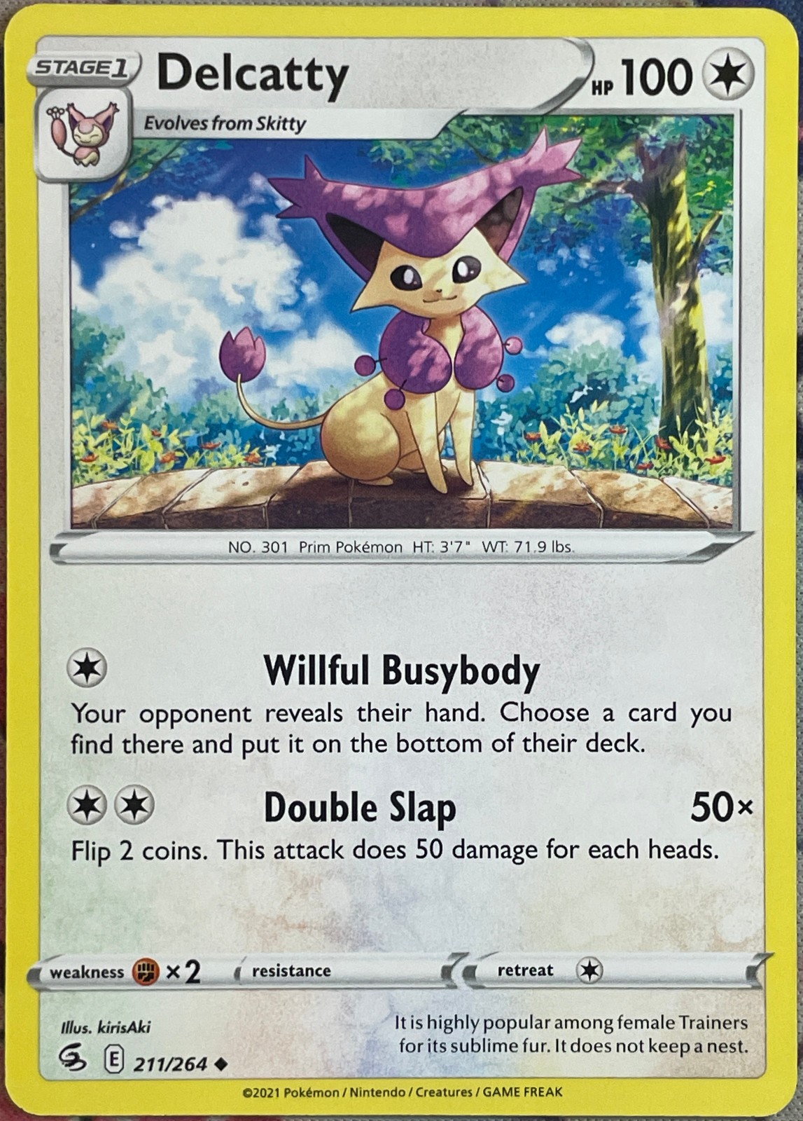 Delcatty - 211/264 - Fusion Strike Pokemon 2021