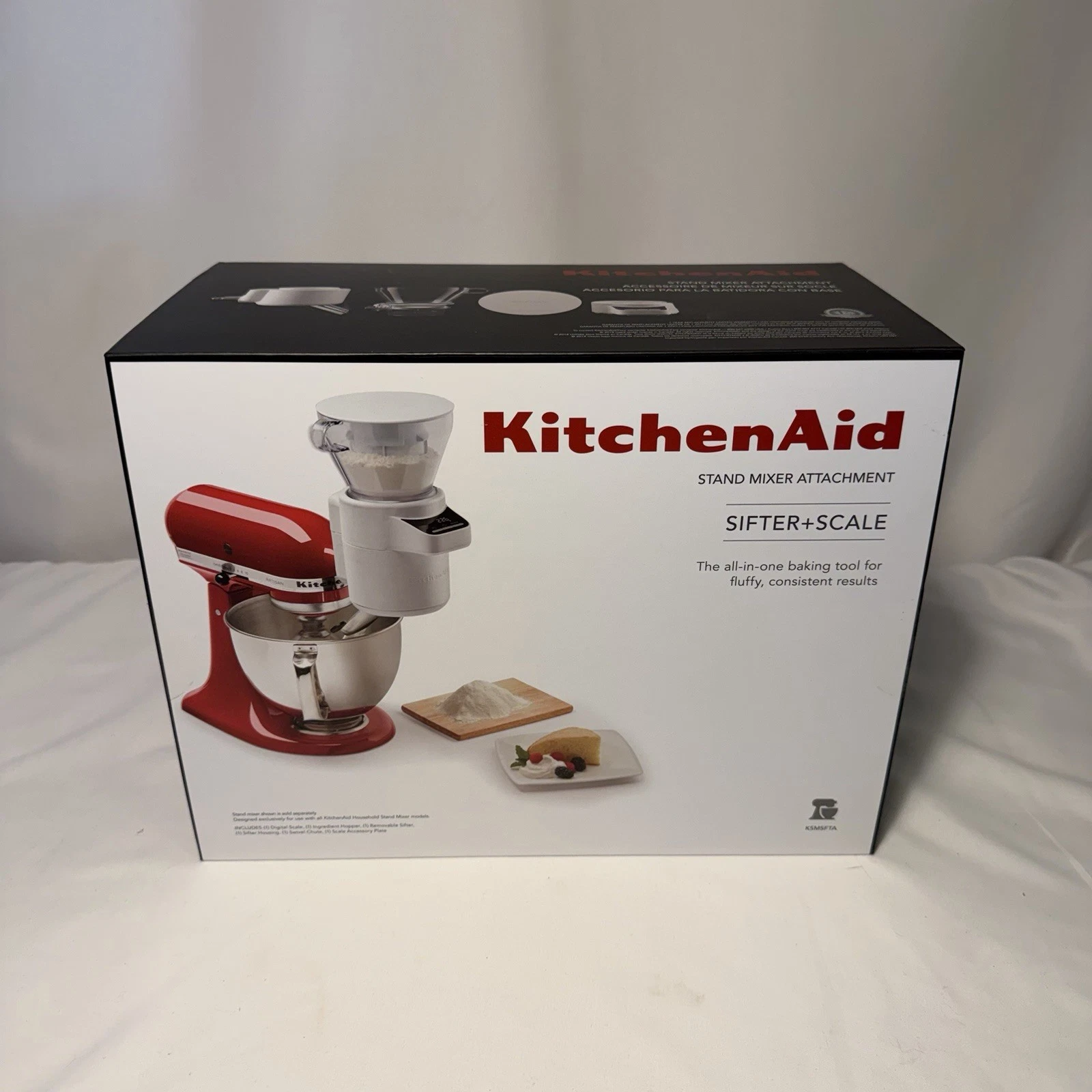 KITCHEN AID STAND MIXER ATTACHMENT SIFTER + SCALE KSMSFTAQ