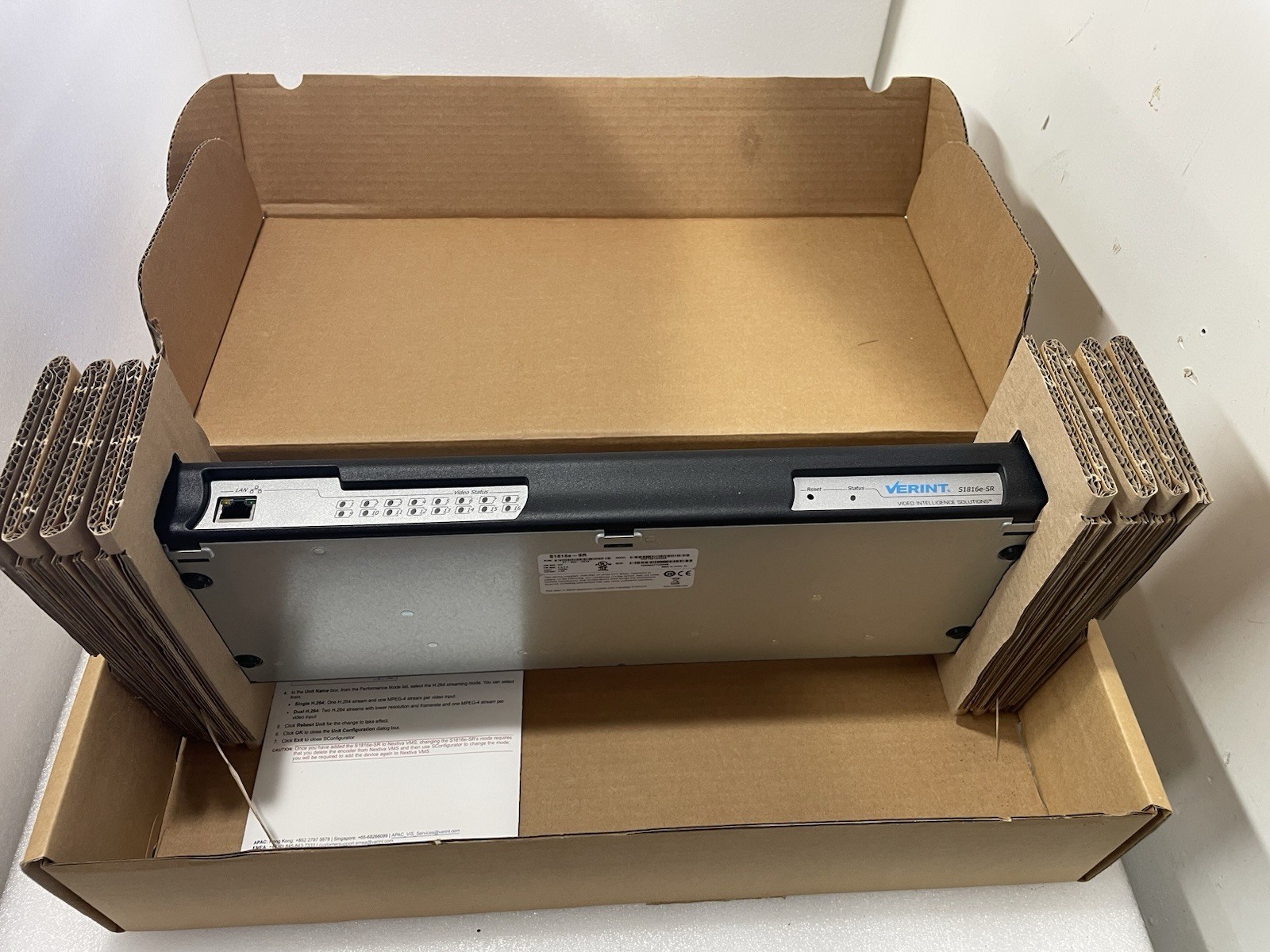 Verint S2816-SR Video Encoder New!