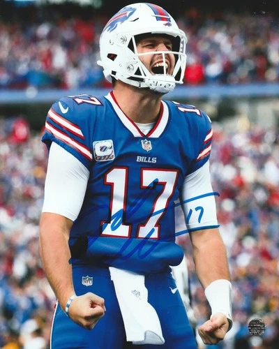 Josh Allen Autographed Buffalo Bills 8x10 Photo with COA/Matching Hologram