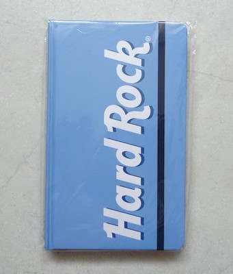 Notizbuch Notebook Hard Rock Cafe blau mit weißem Schriftzug NEU