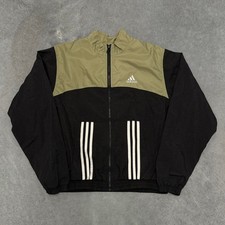 Vintage 90s Adidas Full Zip Windbreaker Jacket Size Medium