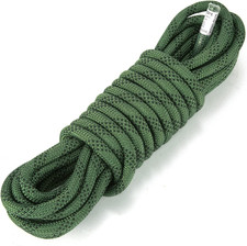 Rock Climbing Rope Outdoor Static Climbing Rope 10mm High 65ft Army Green