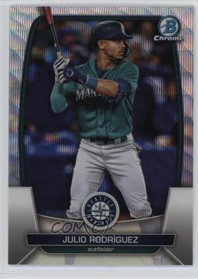 2023 Bowman Chrome Wave Refractor 63/100 Julio Rodriguez Rodríguez #81 1al3