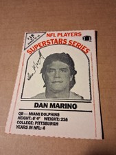 1986 MILK CARTON FOOTBALL CARD DAN MARINO MIAMI DOLPHINS #18 OF 24