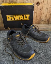 DeWalt Fargo Safety Trainers UK 8 EU 42 Steel Toe Cap Work Shoes Black Mens