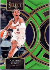 2024 Panini Select WNBA #115 Natasha Cloud Prizms Neon Green #/75 SN
