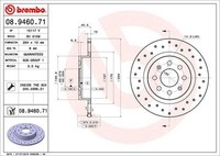 2Er-Pack - Bremsscheibe 08.9460.71 Brembo