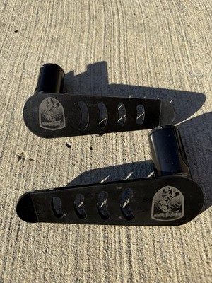 Steinjager Stationary Foot Pegs (black) For Jeep