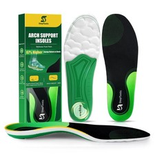 Supercritical Foam Insoles for Men Women, Arch Support Orthotics for Plantar ...