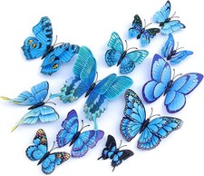 OPSEAM Butterfly Wall Decor 24/48 PCS, 3D Butterflies Stickers for Party