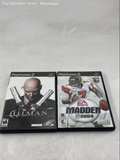 Madden NFL 2004 And Hitman Contracts Sony PlayStation 2 Video Game Disk Lot of 2