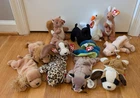 Beanie Babies Lot of 12x Vintage, with Tags Spunky, Knuckles, Freckles, Hissy...