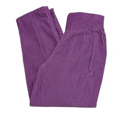 80s 90s Vintage Healthtex Girls Purple Corduroy Pleated Pants size 7
