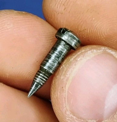 Bolt Stop Screw - Worn Blued, Silver Head - M1917 American Enfield Rifle Part