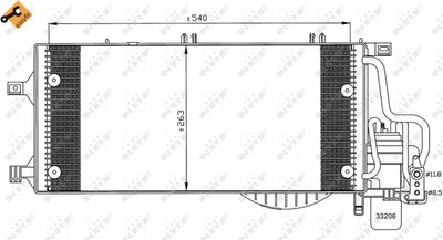 NRF 35531 Kondensator, Klimaanlage für OPEL,VAUXHALL
