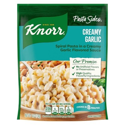 Knorr Pasta Sides Creamy Garlic Pack of 12 For Delicious Quick Pasta Side Dishes