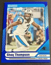 2024 Donruss Shaq Thompson #201 Press Proof Blue Carolina