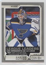 2018-19 O-Pee-Chee League Leaders Silver Carter Hutton #596 2o7