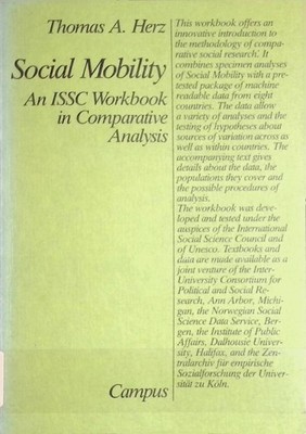 Social Mobility: International Social Science Council Workbook in Comparative An
