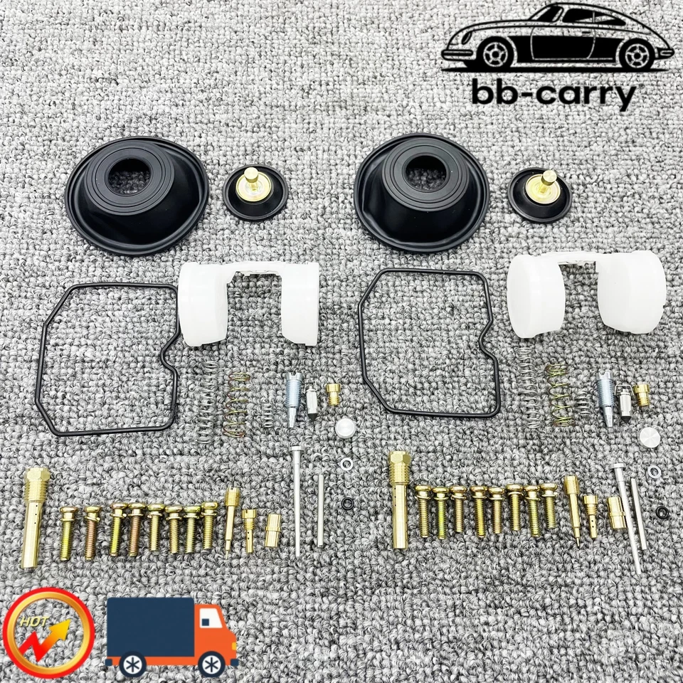 2x Carburetor repair carb Rebuild Kit Fits For 02-07 Triumph Speedmaster Keihin Foto 2 de 4
