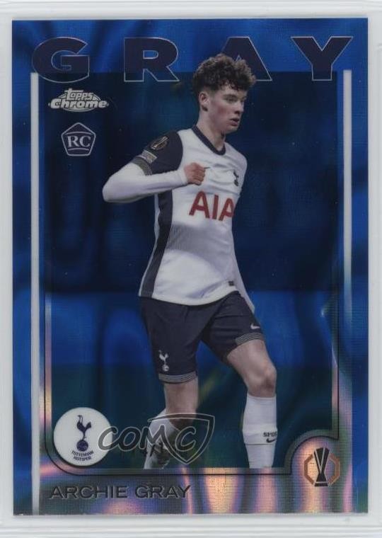 2024 Topps Chrome UEFA Club Competitions 14/150 Archie Gray #170 Rookie RC 1i3m