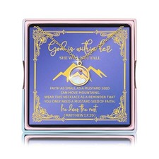 Stocking Stuffers for Teen Girls,Mustard Seed Necklace for Women - Gold