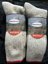 6 PAIRS Wearproof Mens Wool Blend Crew Socks Shoe Sz 6-12 WARM WINTER GEAR NEW