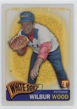 2005 Topps Pristine Legends Gold Die-Cut Refractor 33/65 Wilbur Wood #84 a8a