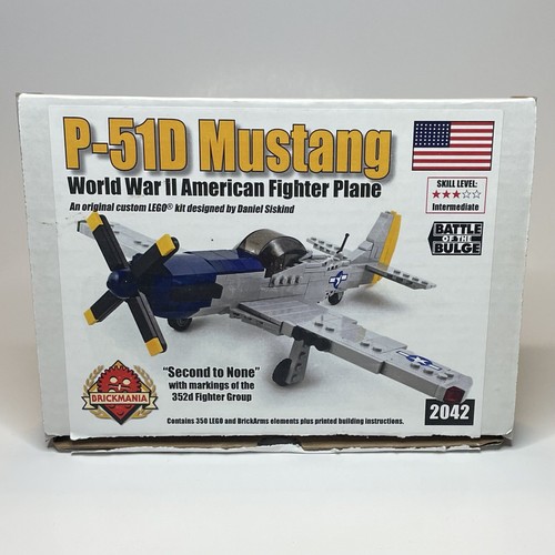 Custom Lego Brickmania P-51D Mustang WWII American Fighter Plane Kit - Picture 2 of 4